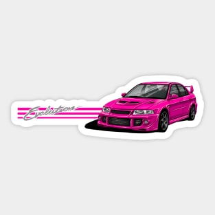 mitsubishi evo classic car Sticker